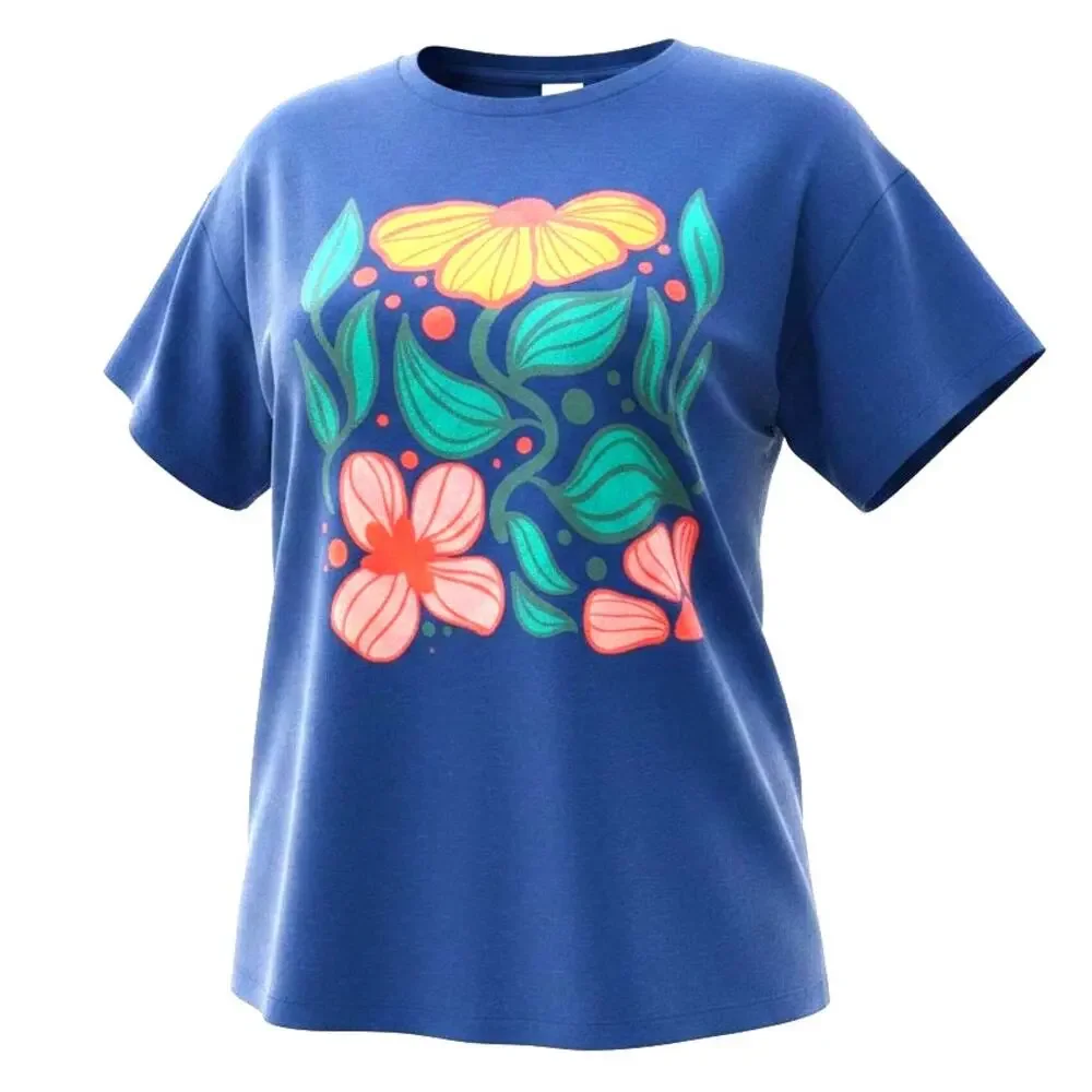 LuLaRoe Rivkah Womens T-shirt Blue Short Sleeve Round Neck Soft  Size 3XL